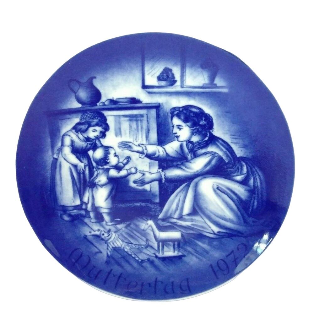 Vintage Mother's Day 1972 Limited Edition Plate Bareuther Waldsassen Germany EUC